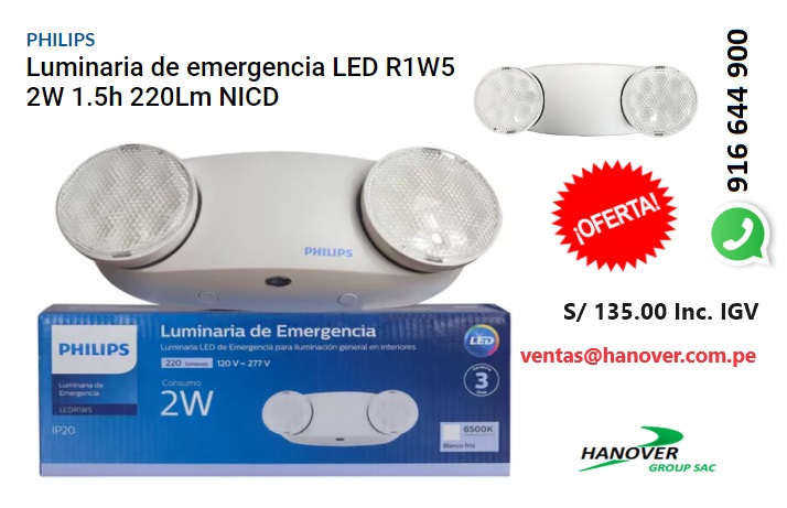 Emerg_LEDR1W5-2W_-_1.5H-220Lm-Philipd