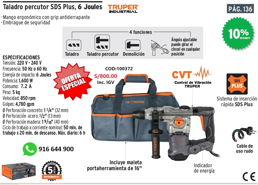 Rotomartillo_5Kg_Truper_Oferta enero